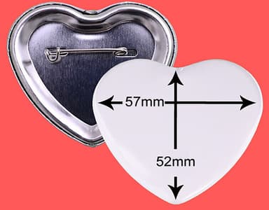 Chapitas Alfiler forma de Corazon